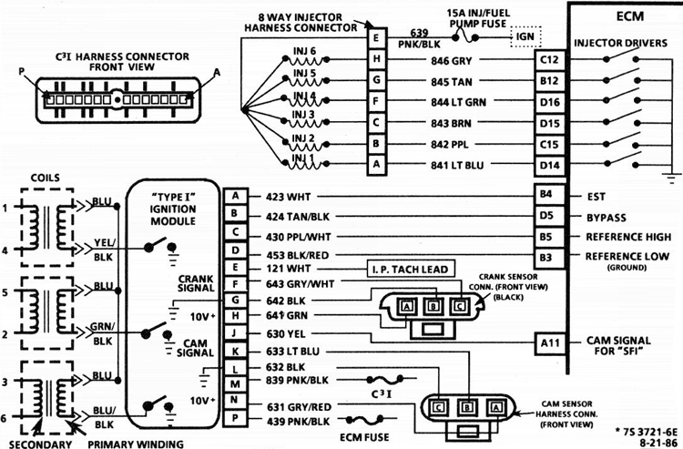 1986/87 Turbo Regal Ignition Circuit